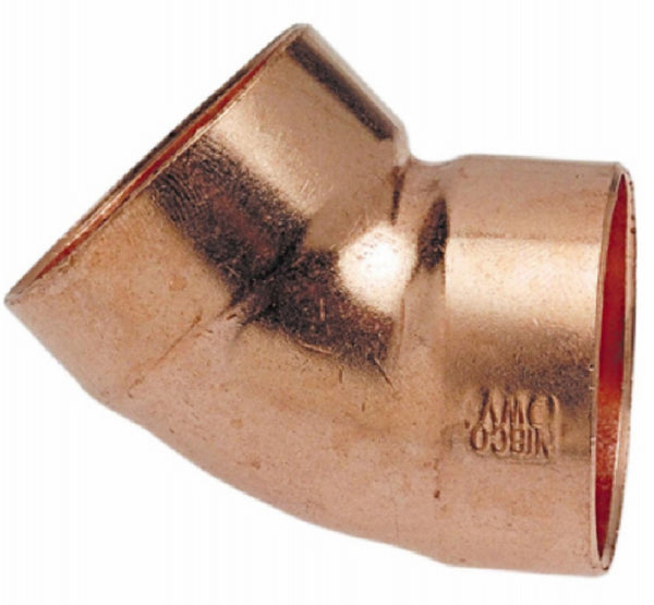 Nibco W00210T 45-Degree Copper DWV Elbow, 1-1/2 Inch