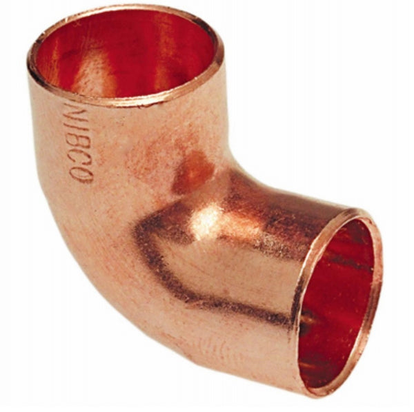 Nibco W01500T 90-Degree Copper Elbow, 1 Inch x 3/4 Inch