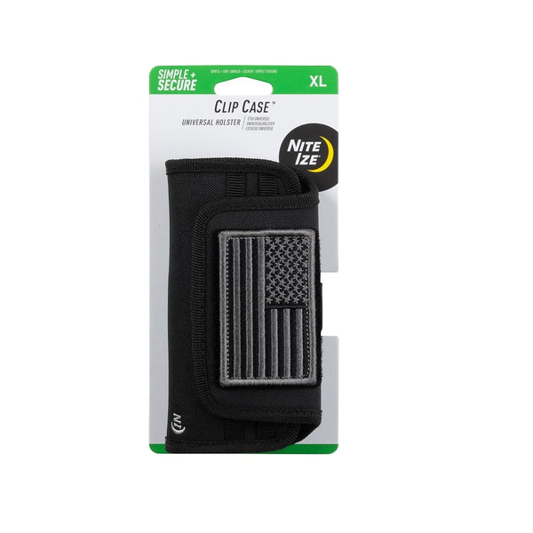 Nite Ize CCSXLUS-01-R3 Clip Case Universal Phone Holster, Black