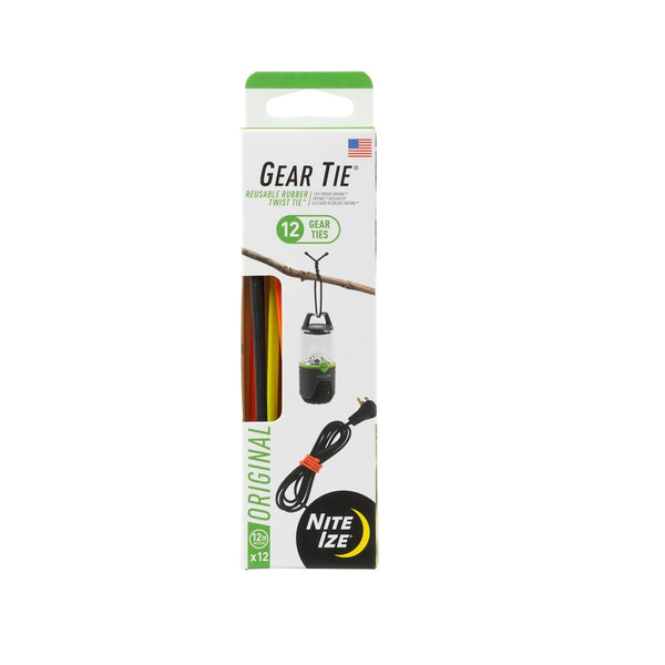 Nite Ize GTPP12-A1-R8 Gear Tie Twist-Tie, Rubber/Steel