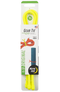 Nite Ize GT18-33-2R3 Gear Tie Twist Ties, Neon Yellow
