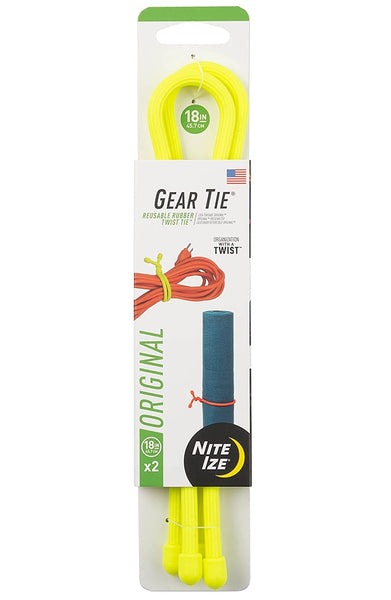 Nite Ize GT18-33-2R3 Gear Tie Twist Ties, Neon Yellow
