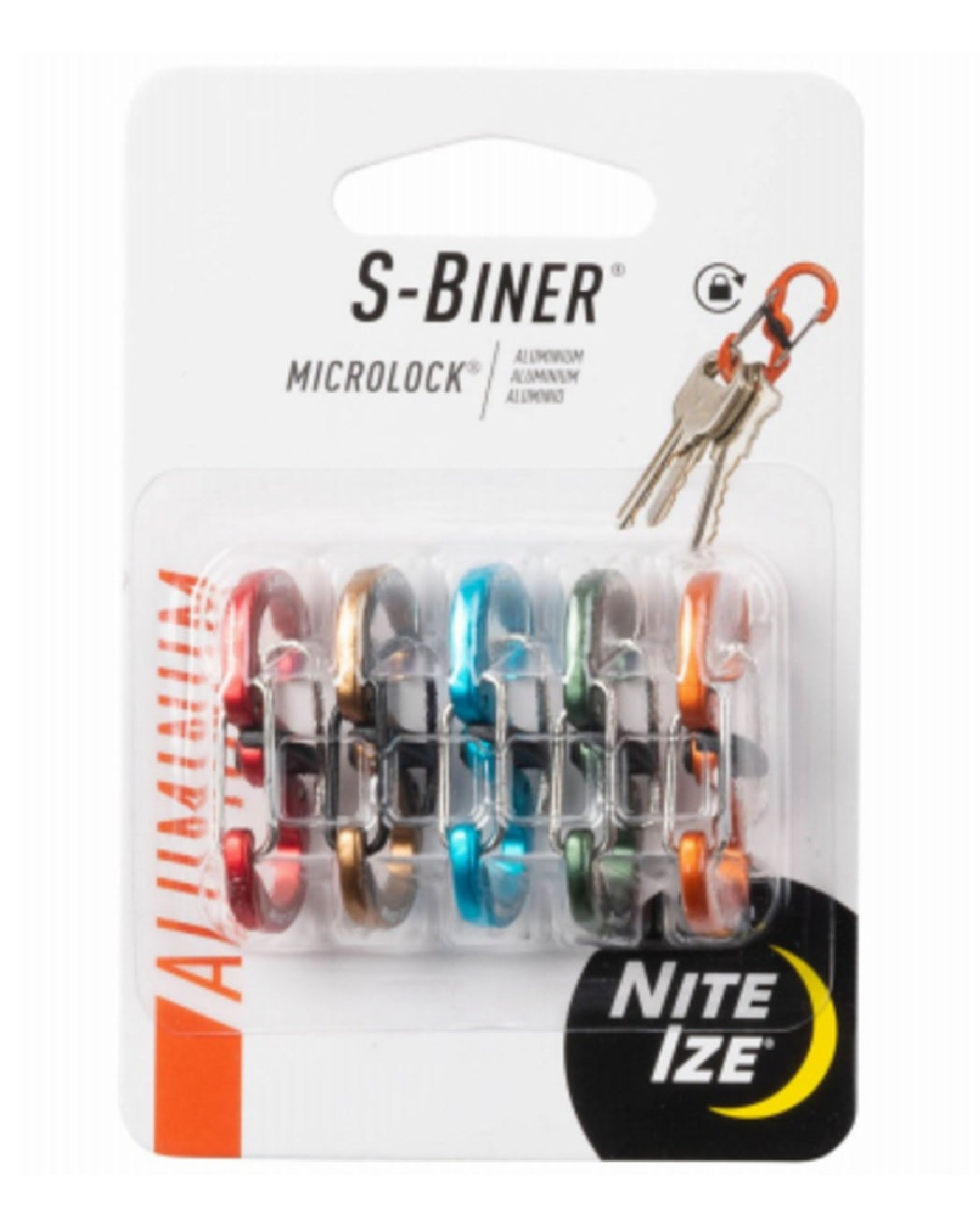 Nite Ize LSBMA-A2-5R7 Mini S-Biner Micro Lock, Assorted Colors