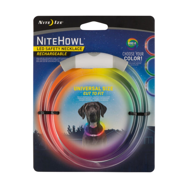 Nite Ize NHOR-07S-R3 NiteHowl LED Safety Dog Collar Necklace