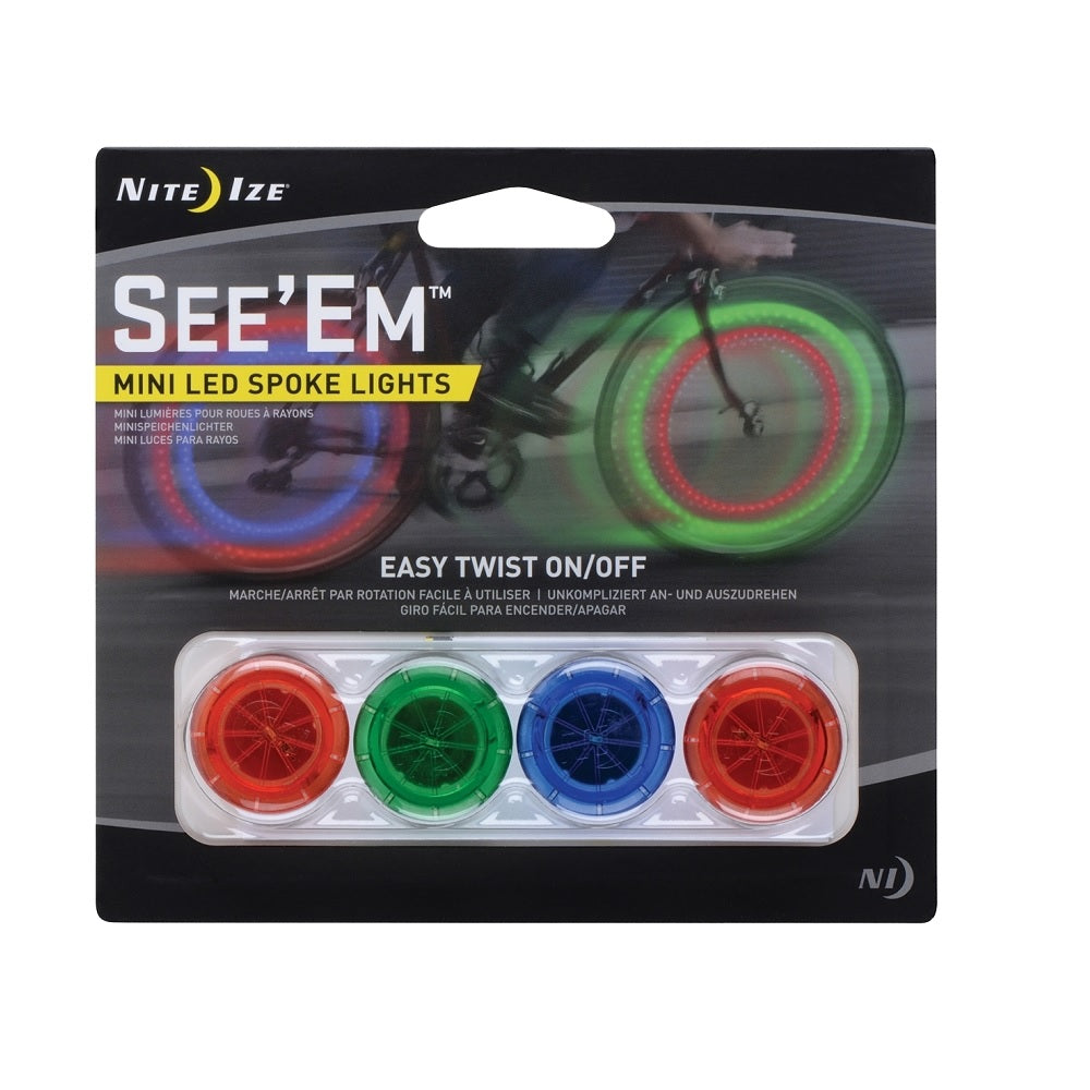 Nite Ize NSE-A1-4R3 See'Em Spoke Light, Plastic