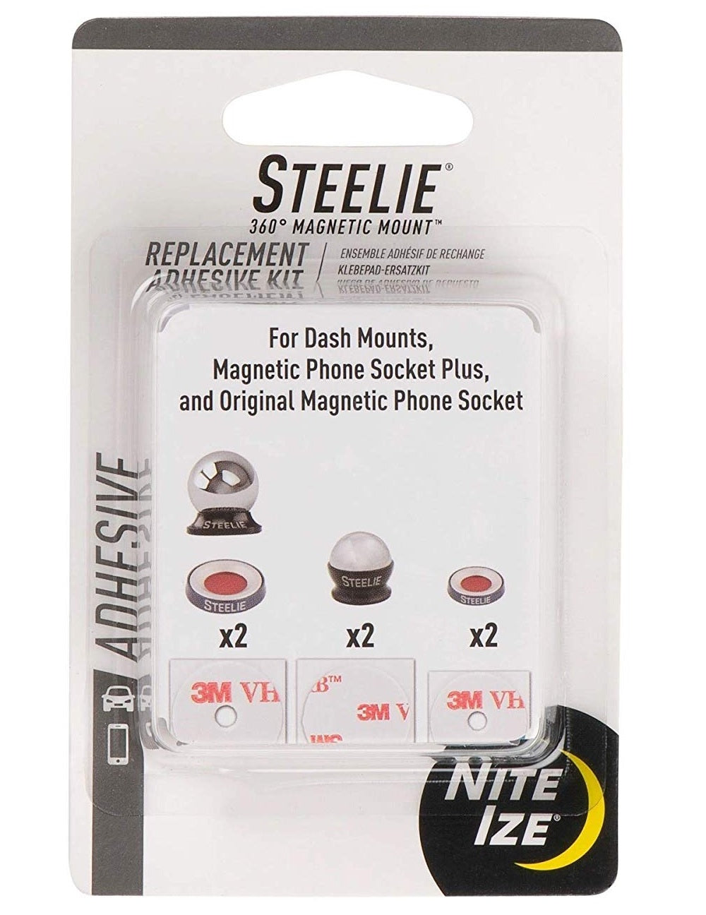 Nite Ize STUAR-01-R8 Steelie Universal Adhesive Kit