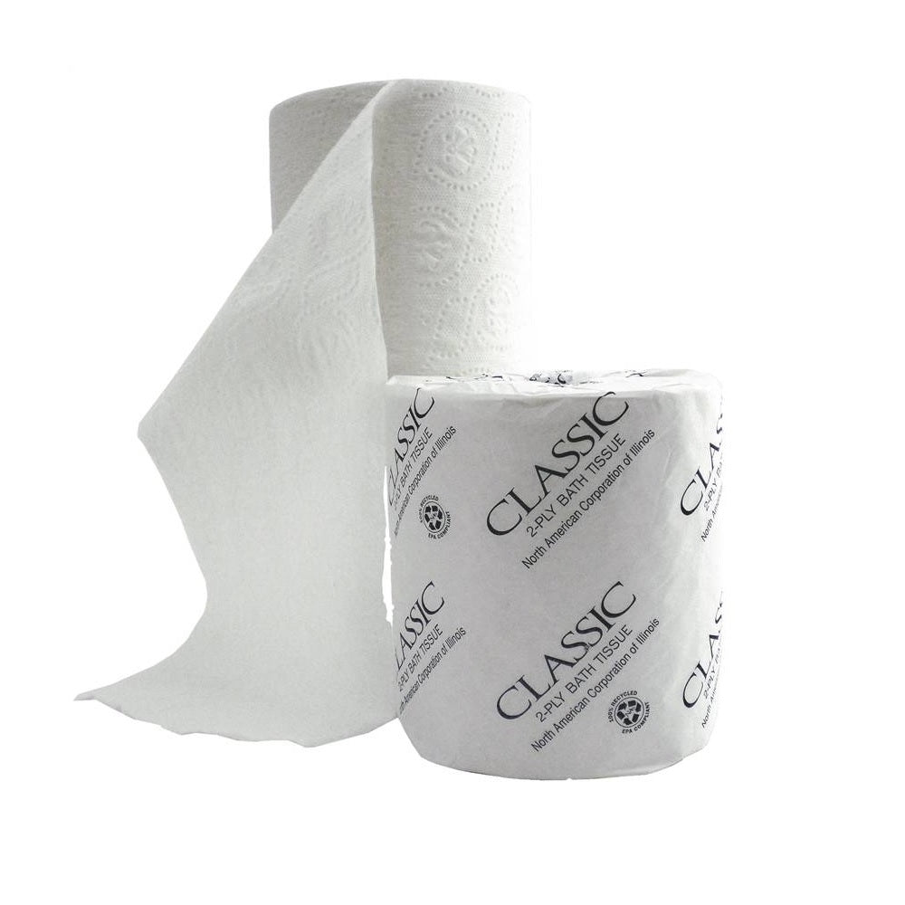 North American Paper 851307 Classic Bathroom Tissue, Paper