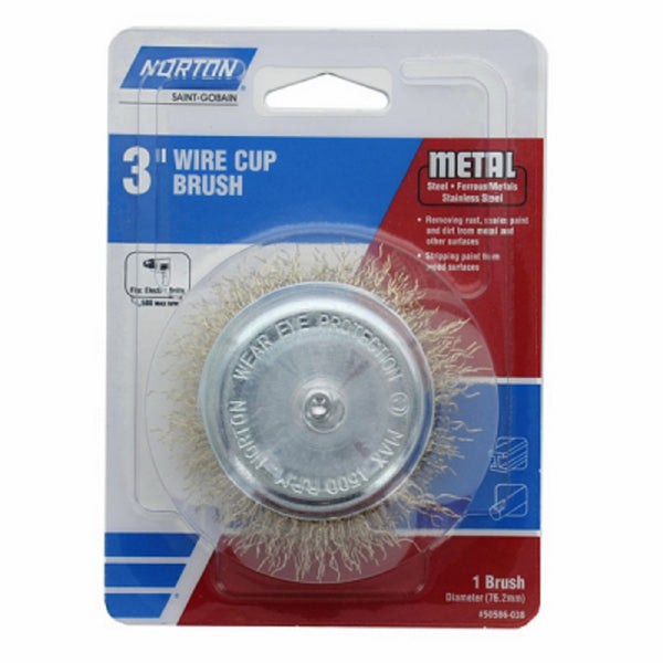 Norton 50586-038 3 Crimp Wire Cup