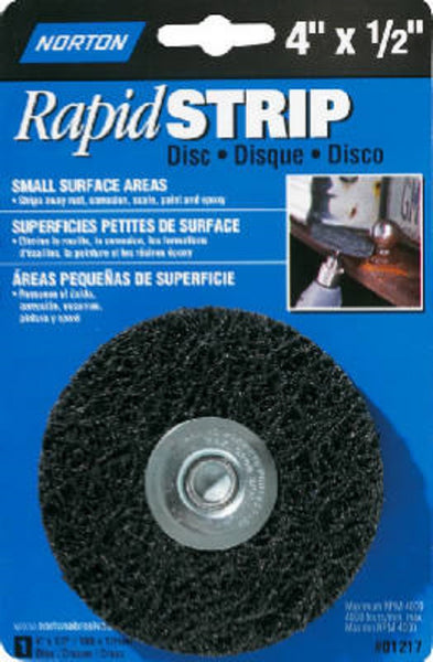 Norton 07660701217 Rapid Strip Disc, 4 Inch x 1/2 Inch