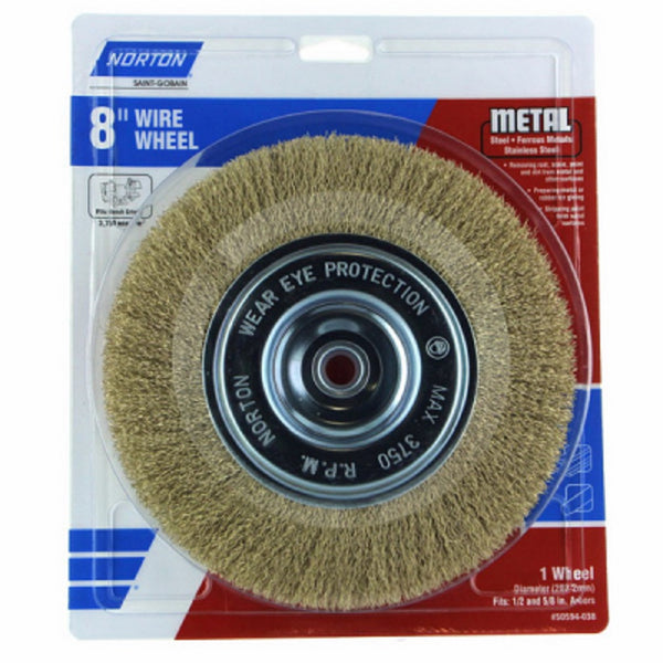 Norton 50594-038 Wire Brush, 8 Inch