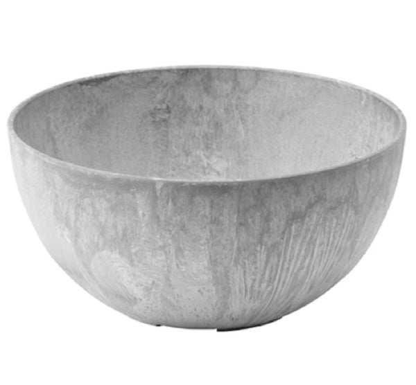 Novelty 31100 Napa Bowl Planter, Gray, 10 inch