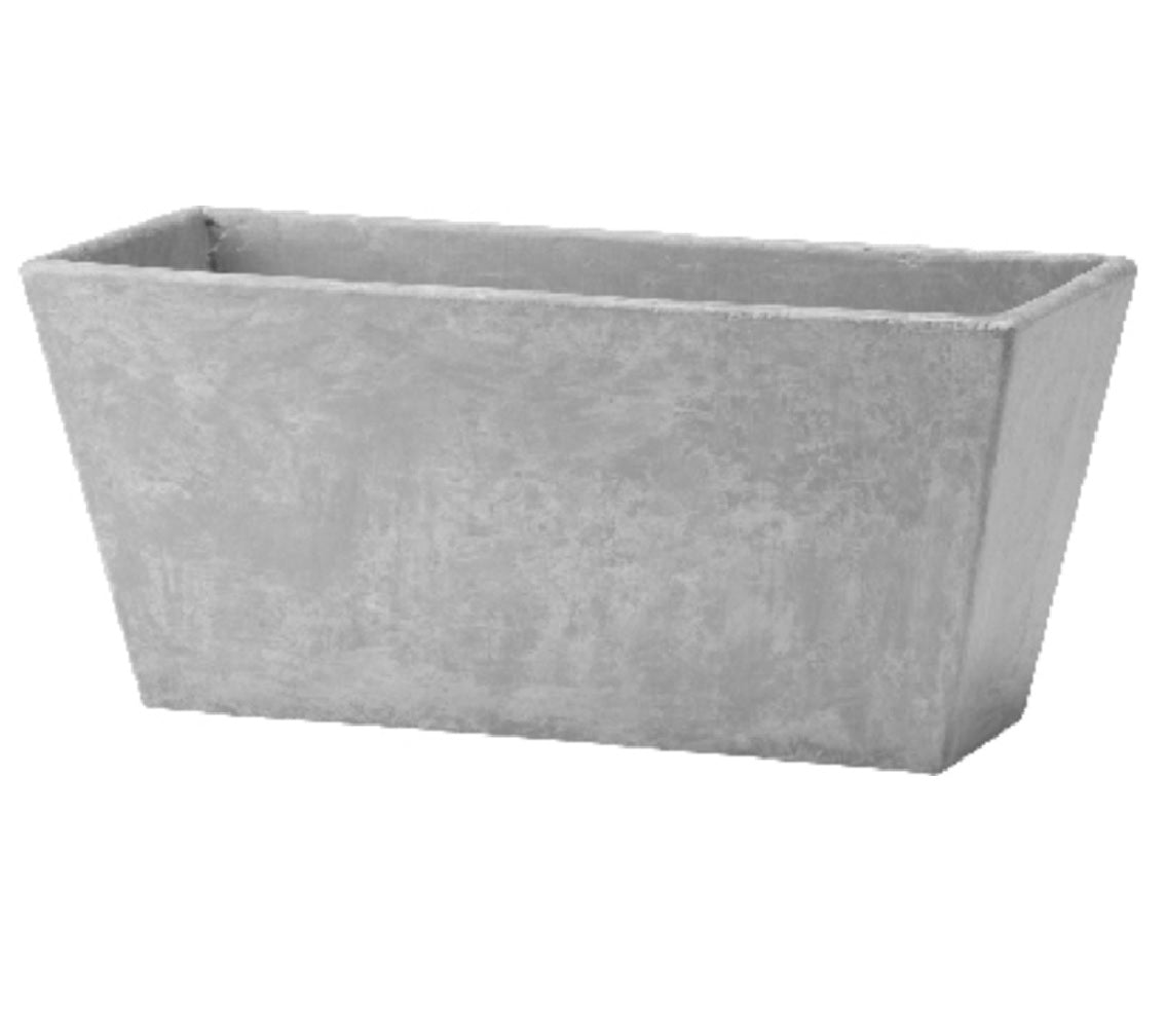 Novelty 36140 Rectangle Ella Flower Box, Gray