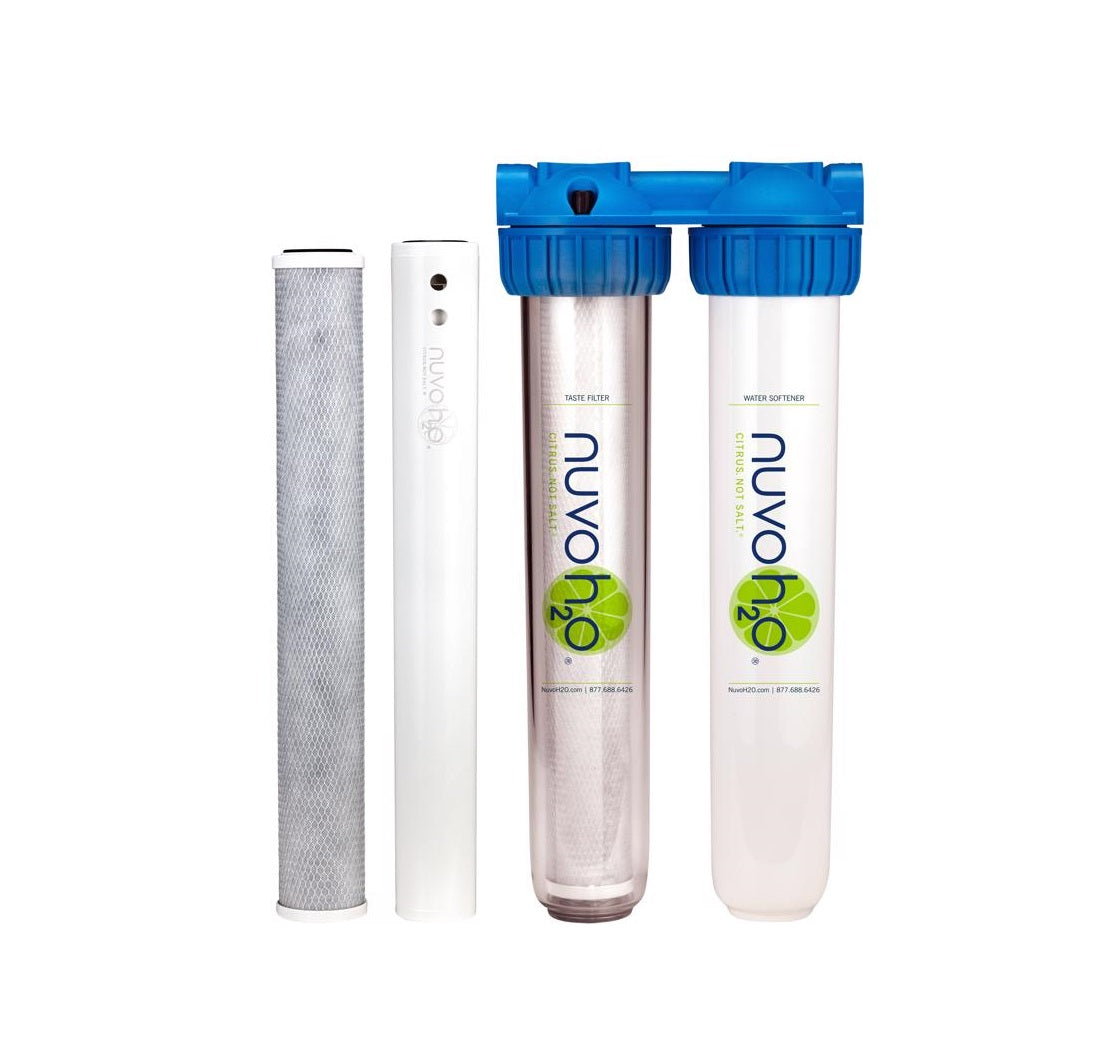 NuvoH2O 711157 Home Duo Water Softener System, 25 GPG Toolbox Supply