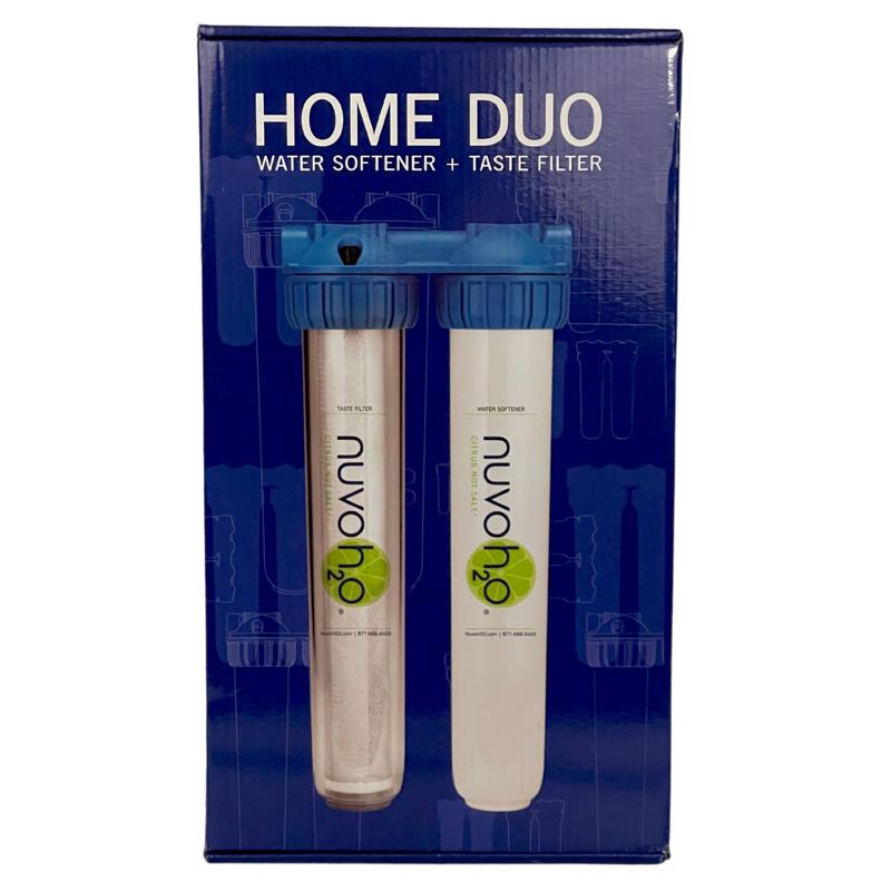 NuvoH2O 711157 Home Duo Water Softener System, 25 GPG