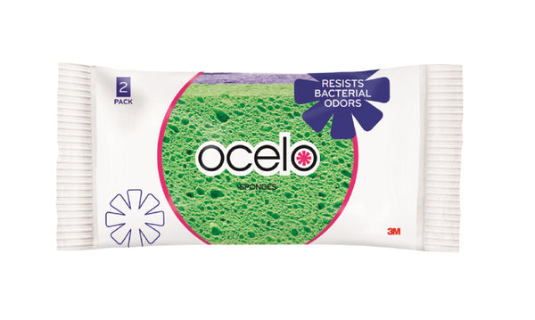 O-Cel-O 7243-T Utility Sponge, Assorted Color, 2-Pack