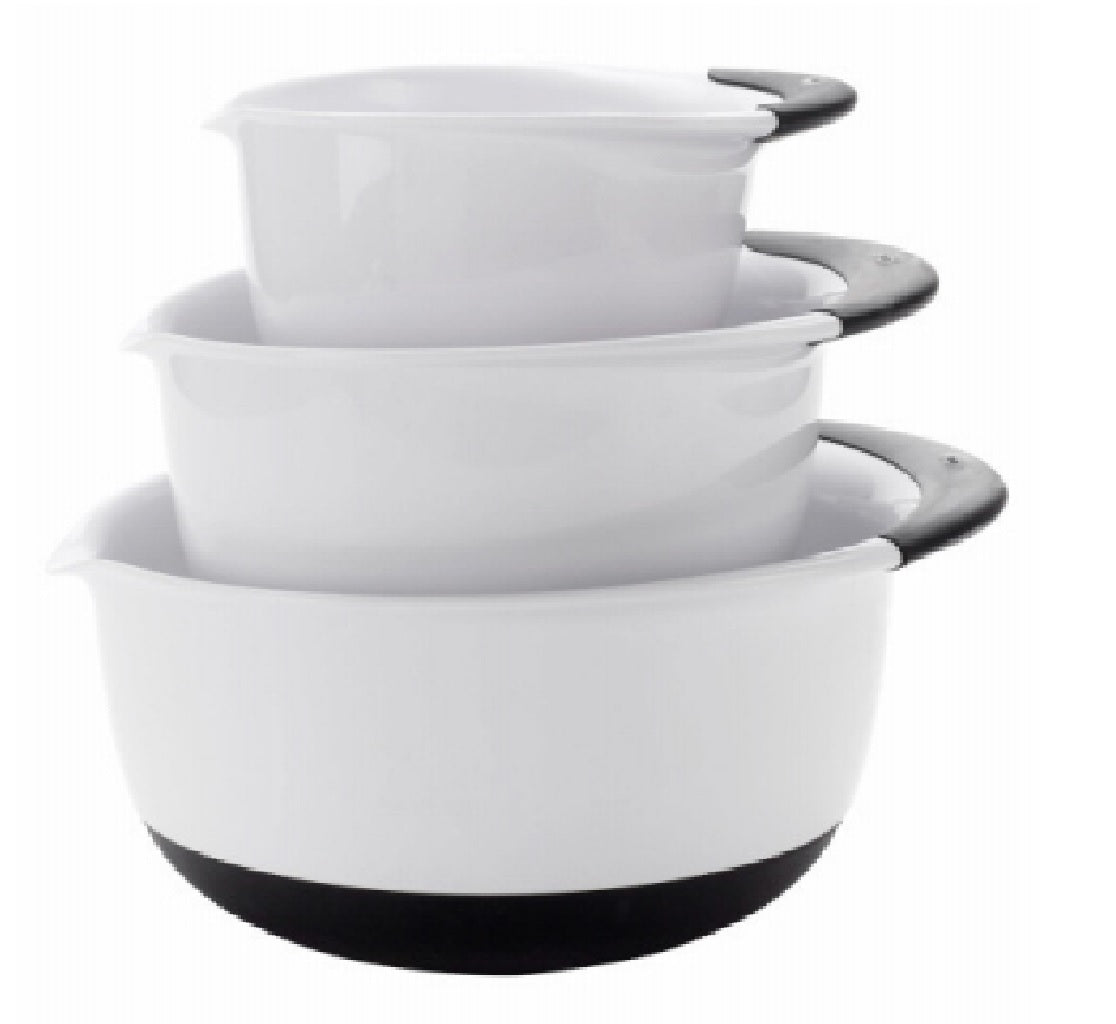 OXO 1066421 Mixing Bowl Set, White, 3-Piece