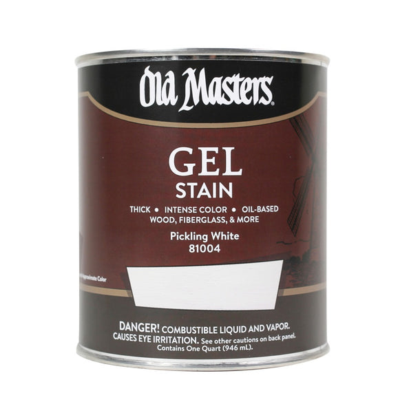 Old Masters 81004 Gel Stain Pickling White 1 Quart