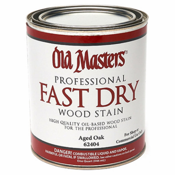 Old Masters 62404 Aged Oak Fast Dry Stain, Oil Based, 1 Quart