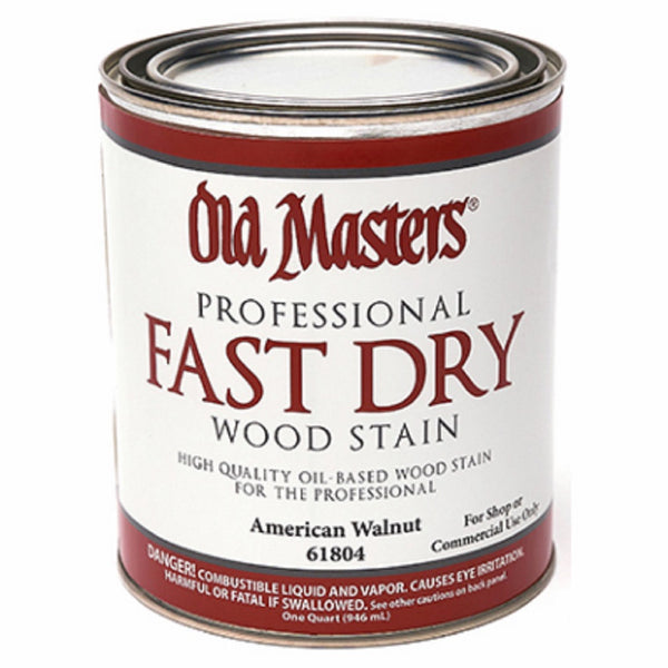 Old Masters 61804 American Walnut Fast Dry Stain, Oil Based, 1 Quart