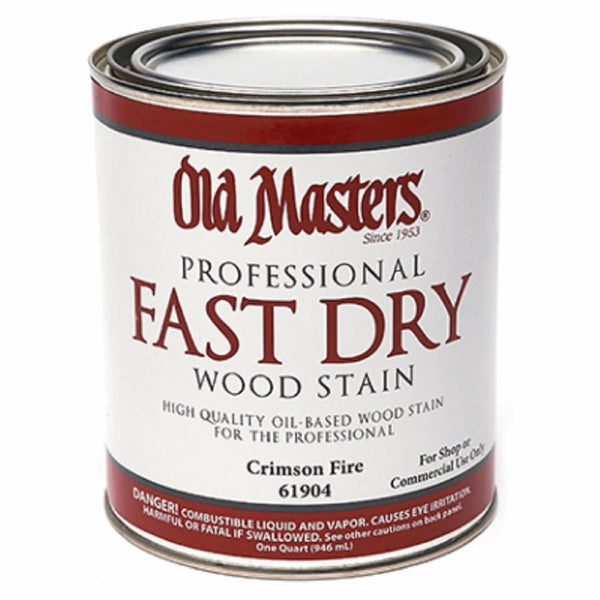 Old Masters 61904 Crimson Fire Fast Dry Stain, Oil Based, 1 Quart