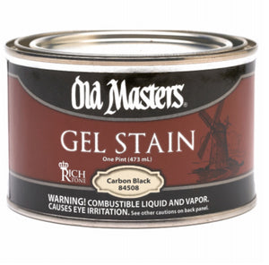Old Masters 84508 Gel Stain, Carbon Black, Pint