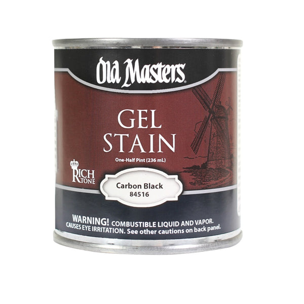Old Masters 84516 Gel Stain, Carbon Black
