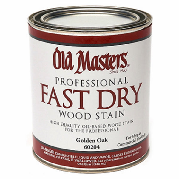 Old Masters 60204 Golden Oak Fast Dry Stain, Oil Based, 1 Quart
