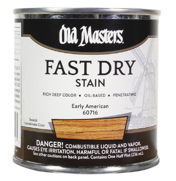 Old Masters 60716 Oil Based Fast Dry Stain, Early American, Half Pint