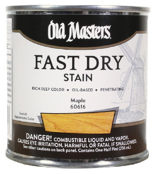 Old Masters 60616 Oil Based Fast Dry Stain, Maple, 1/2 Pint