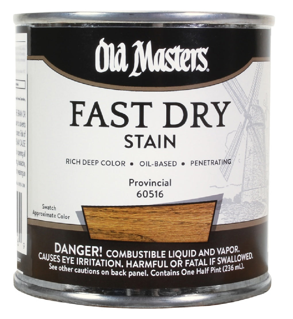 Old Masters 60516 Oil Based Fast Dry Stain, Provincial, 1/2 Pint