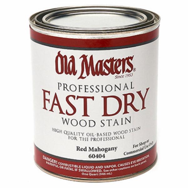 Old Masters 60404 Red Mahogany Fast Dry Stain, Oil Based, 1 Quart