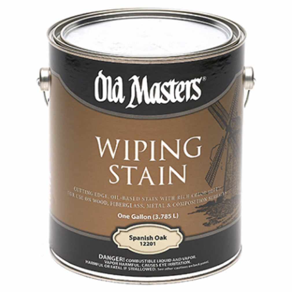 Old Masters 12201 Spanish Oak Wiping Stain, Oil Based, 1 Gallon