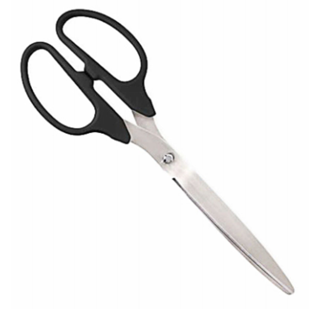 One Source 25IN BLACK SCISSORS Silver Blades Scissors, Black, 25 Inch