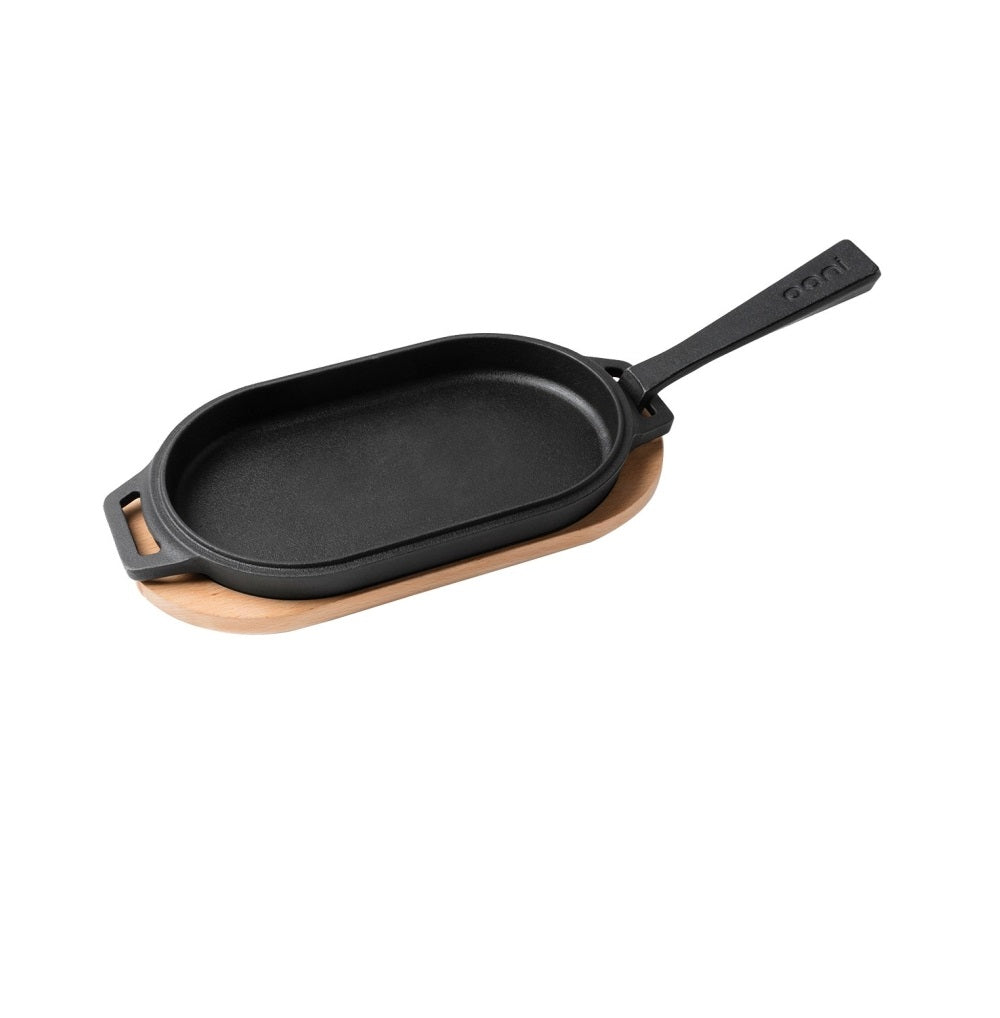 Ooni UU-P08C00 Sizzler Pan, Cast Iron, Black/Brown