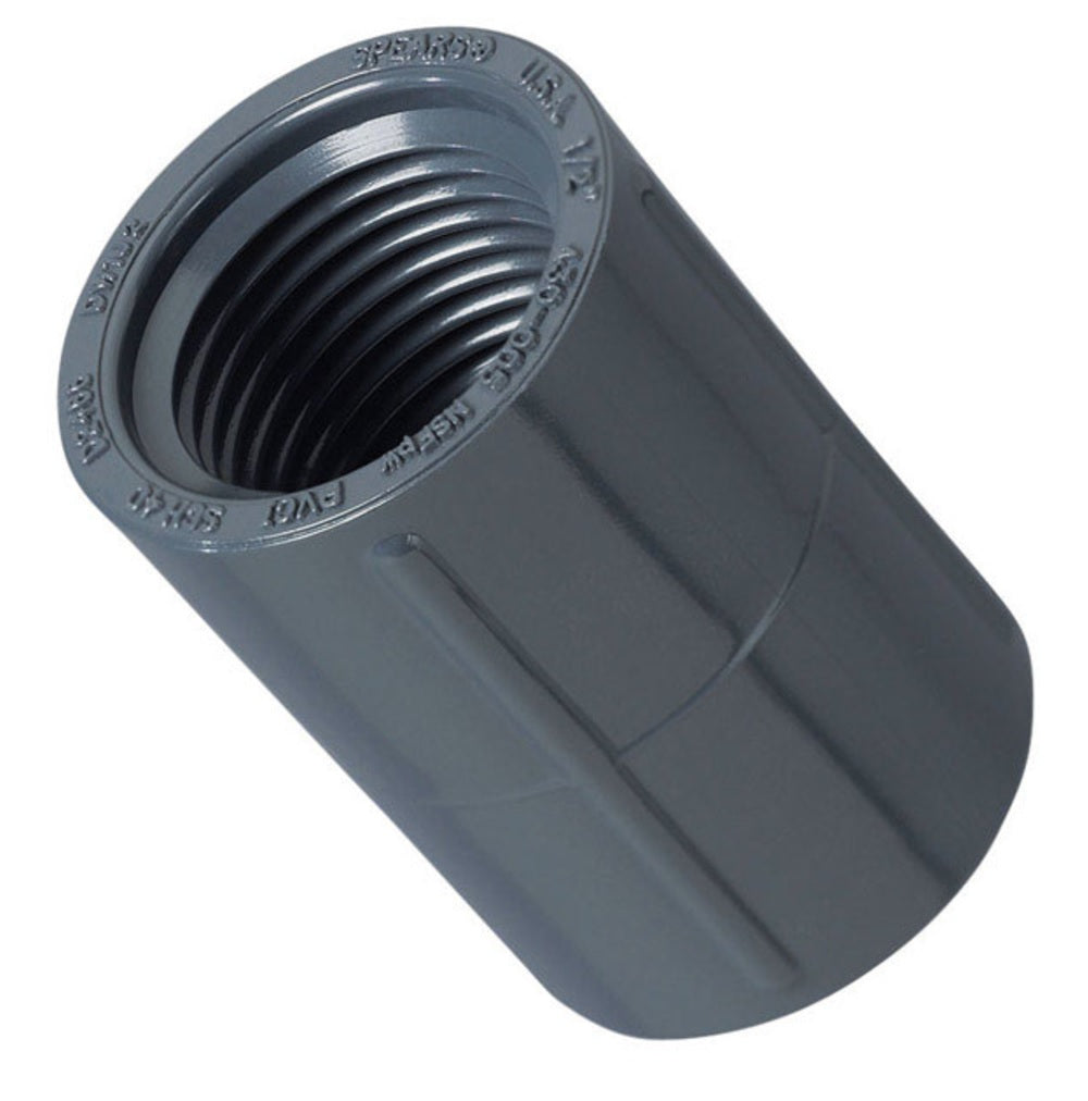 Orbit 38413 FNPT PVC Coupling, Gray