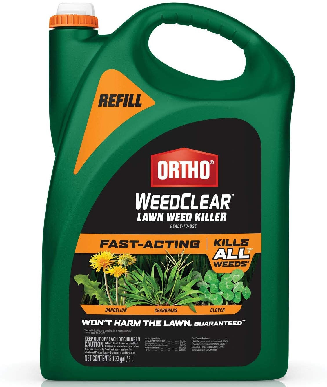 Ortho 0447605 WeedClear Weed & Grass Killer, 1.33 Gallon
