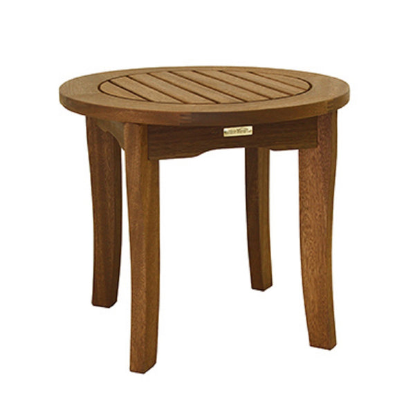 Outdoor Interiors 19422 Eucalyptus End Table, Round, 20 Inch