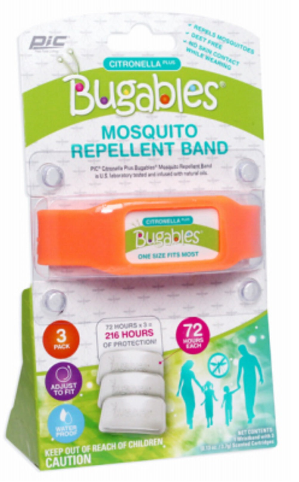 PIC ACTBND Bugables Mosquito Repellent Silicone Band