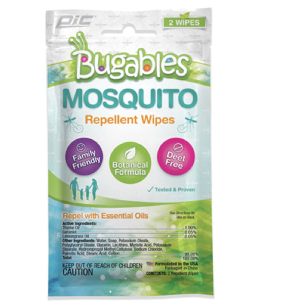 PIC TM-WIPE Bugables Mosquito Repellent Wipes