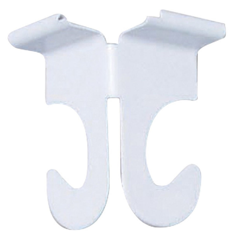 Panacea 86302GT Green Thumb Ceiling Track Hooks, White