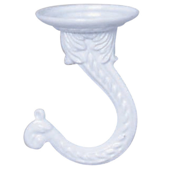 Panacea 86122GT Green Thumb Jumbo Ceiling Swag Hook, White