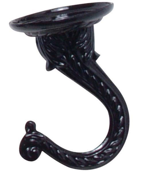 Panacea 86121GT Green Thumb Jumbo Swag Ceiling Hook, Black