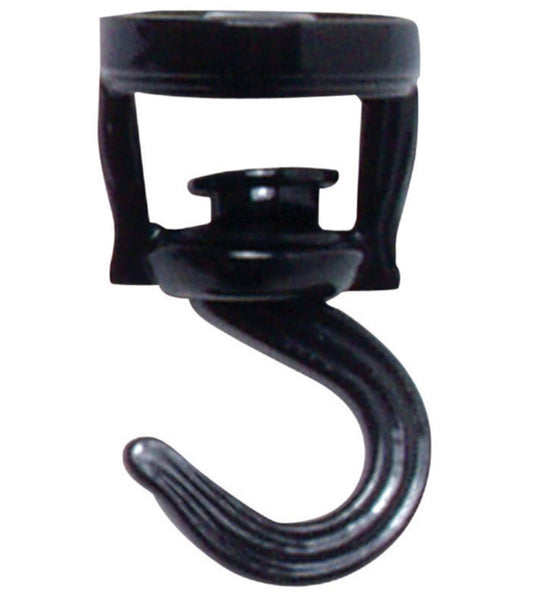 Panacea 86131GT Green Thumb Swivel Ceiling Hook, Black