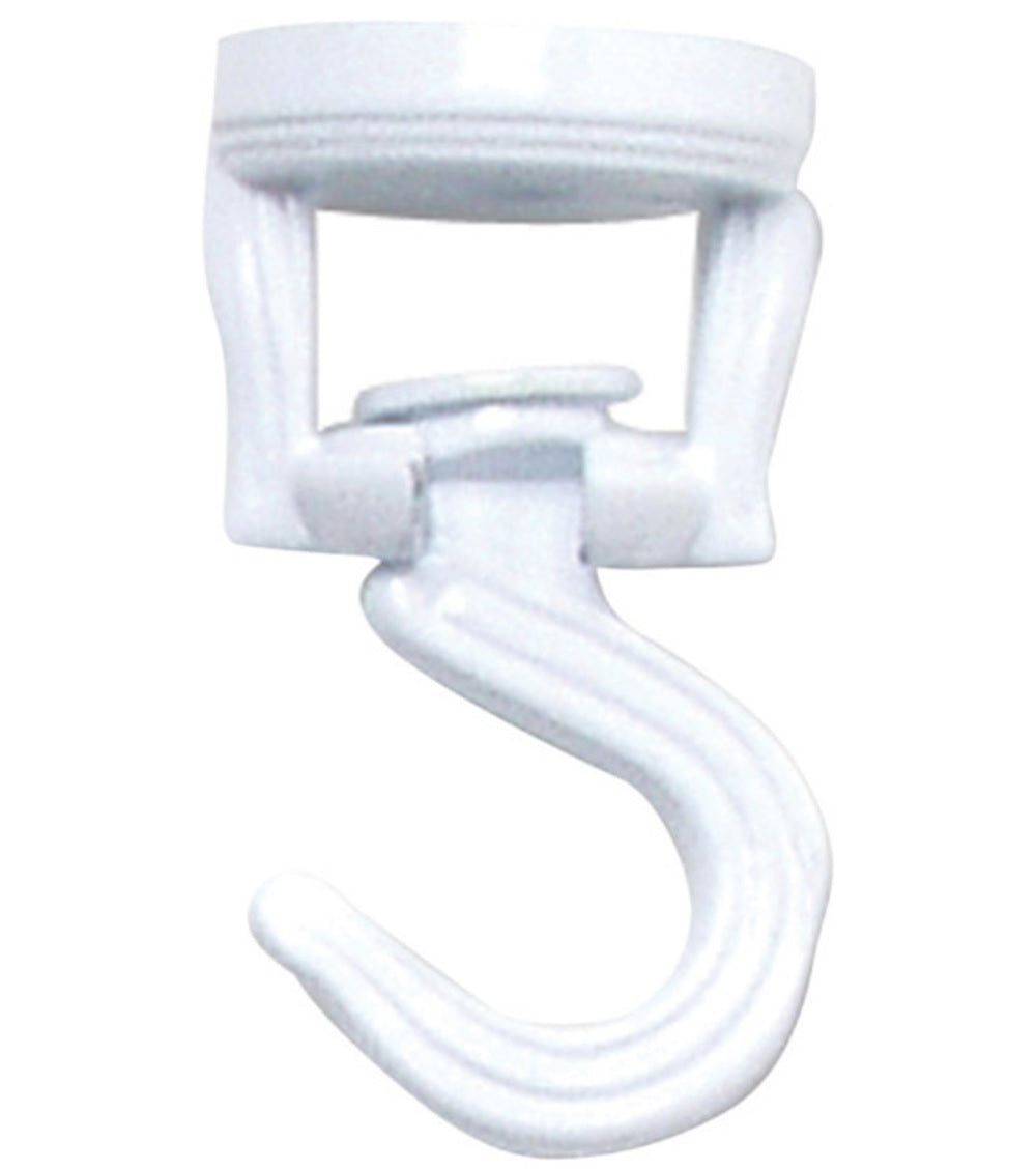 Panacea 86132GT Green Thumb Swivel Swag Ceiling Hook, White