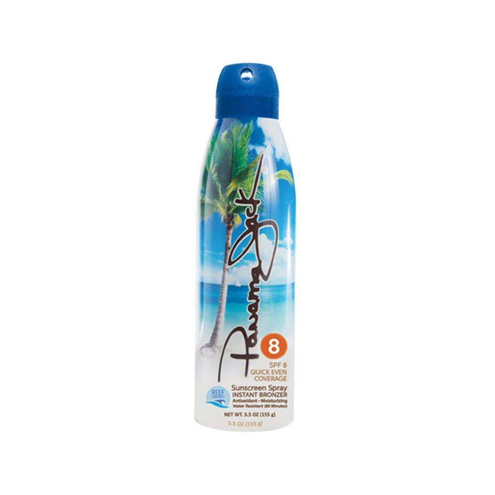 Panama Jack 4608 Continuous Spray Bronzer Sunscreen, 8 SPF, 5.5 Oz