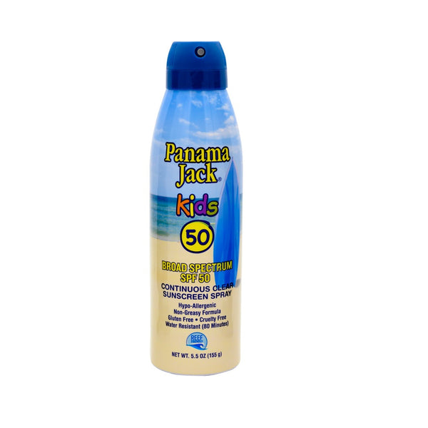 Panama Jack 4350 Kids Sunscreen SPF 50 Continuous Spray, 5.5 Oz