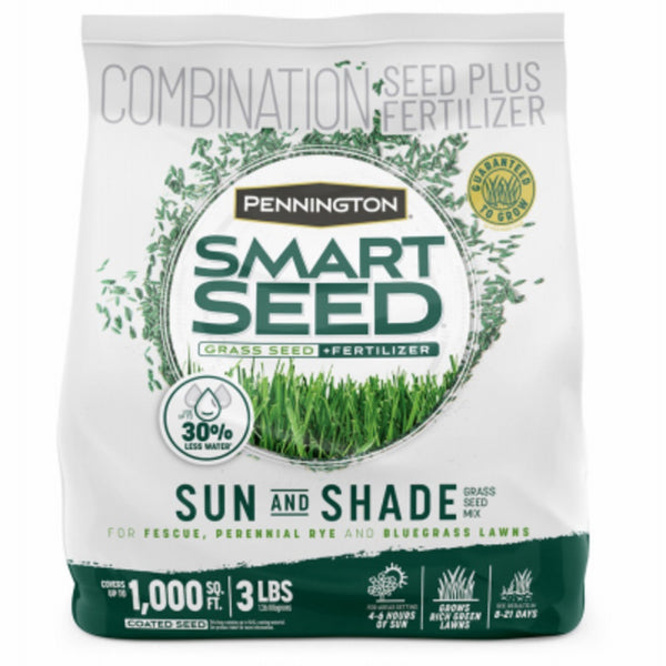 Pennington 100543718 Smart Seed Sun & Shade North Premium Grass Seed Blend