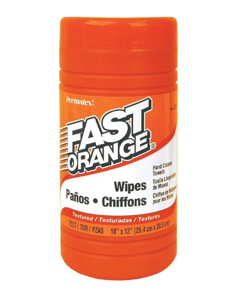 Permatex 25051 Fast Orange Hand Cleaner Wipes, 72 Count