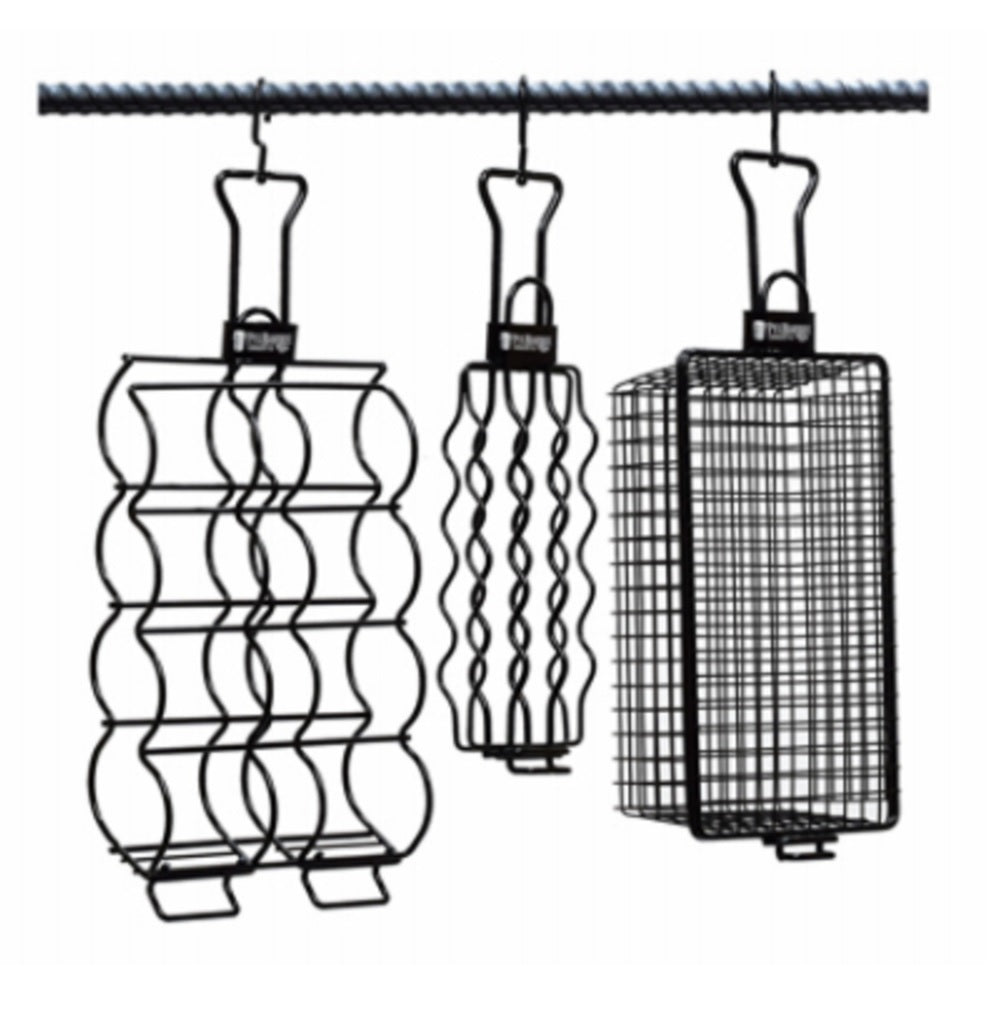 Pit Barrel Cooker AC1014VAL Hanger Grill Basket Set, Black