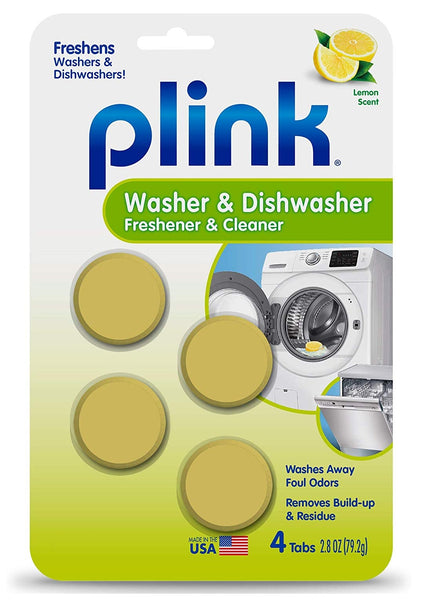 Plink PAL124T Washer and Dishwasher Freshener Cleaner, Lemon Scent